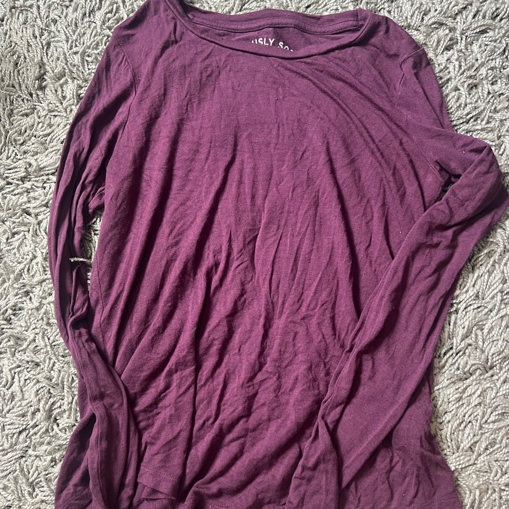 Maroon Long Sleeve Tee